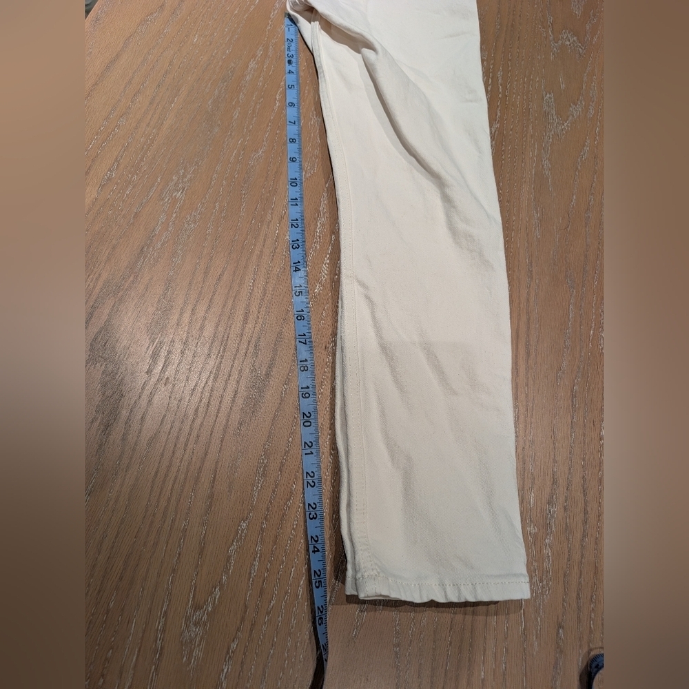 RE/DONE 90s High Rise Ankle Crop Vintage White - Picture 4 of 4